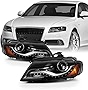 AKKON - For 2009 2010 2011 Audi A4 HID Xenon Model OE Style Projector LED Headlights Pair Housing