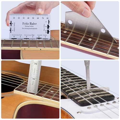 LEKATO 25PCS Acoustic Guitar Repair Tools Kit with Carry Bag, String Winder, Clipper & Fret Files - Image 3