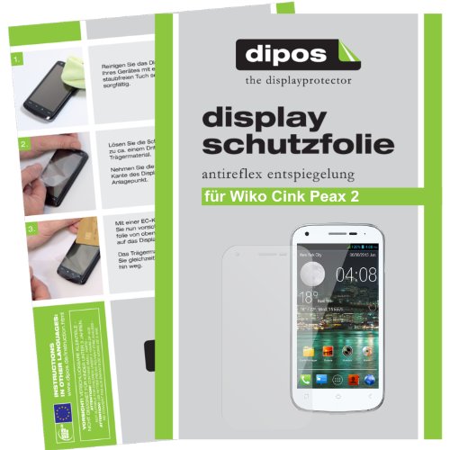 dipos Films de protection d'écran pour Wiko Cink Peax 2 (2 unités) - Antireflet mat film de protection d'ecran
