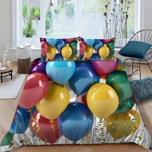 Housse de couette double imprimé 3D avec fermeture éclair - 3