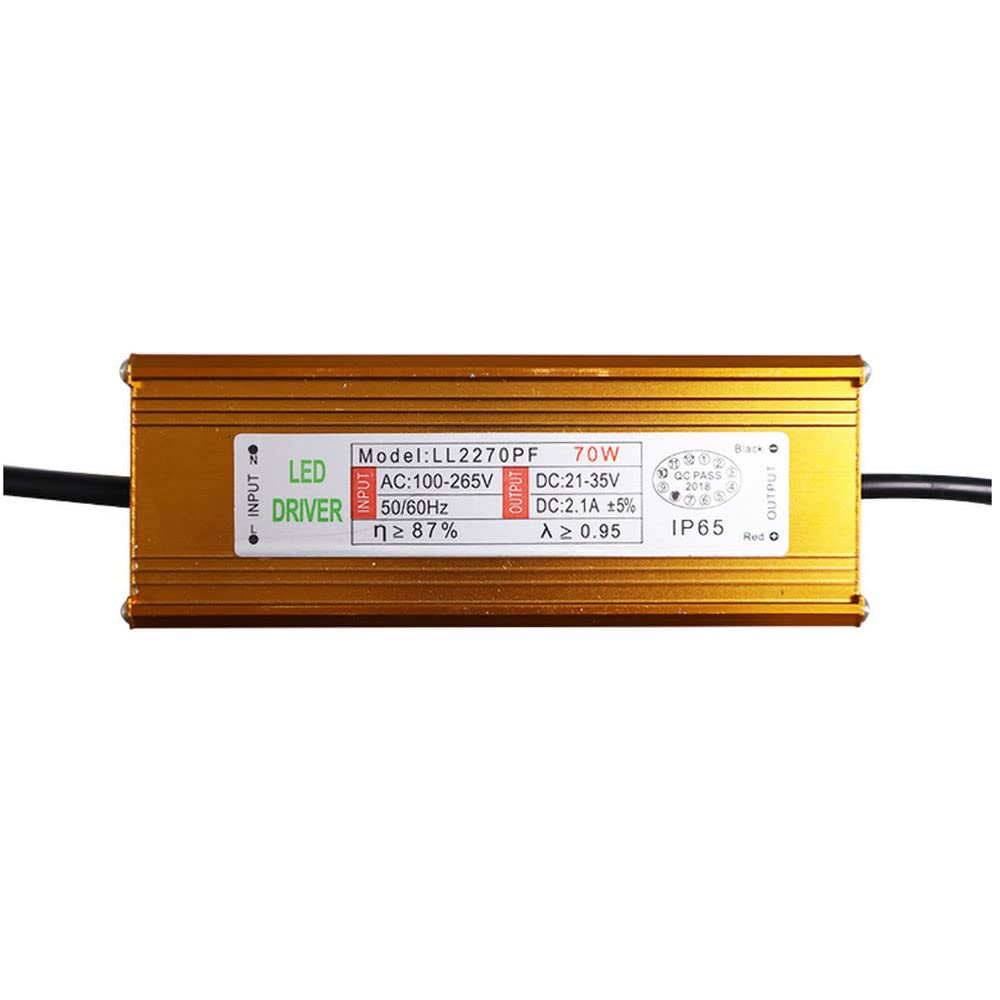 LED-Anleitung, 1 Stück, IP65, wasserdicht, mit LED-Treiber, Konstantstrom mit hoher Leistung, 100 W (Größe: 70 W)