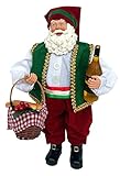 Santa's Workshop 5625 Italian Santa Figurine, Multicolored, 12'