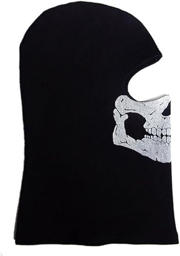 Miniatura 4 de Pasamontañas Nuoxinus, resistente al viento, máscara de esquí, color negro, máscara de cara completa, máscara para motocicleta, talla única