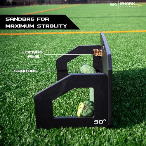 Soccer Rebounder Board 40 x 16 Dual Angle Soccer Training Equipment Solo Passing Soccer Bounce Back Ariel & Passing Practice (Sandbag Included) - Image 5