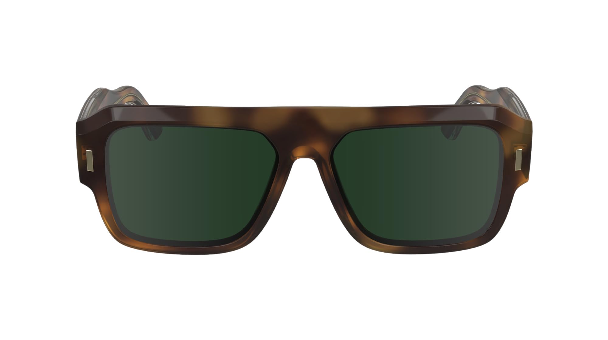 Calvin Klein Unisex Adult Sunglasses CK24501S - Havana with Solid Green Lens