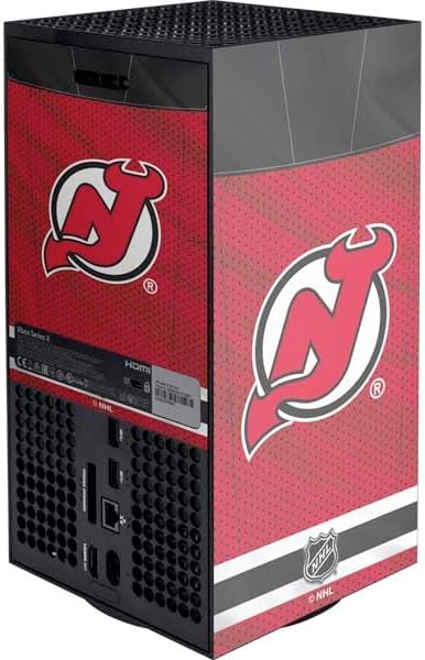 Skinit Decal Gaming Skin Compatible with Xbox Series X Console - Officially Licensed NHL New Jersey Devils Home Jersey Design