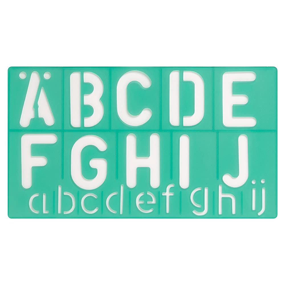 Linex 50mm Standard Stencil - Green (Set of 4)