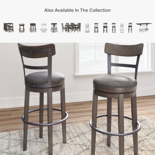 Signature Design by Ashley Caitbrook Swivel 30" Bar Height Bar Stool, Gray - image 7