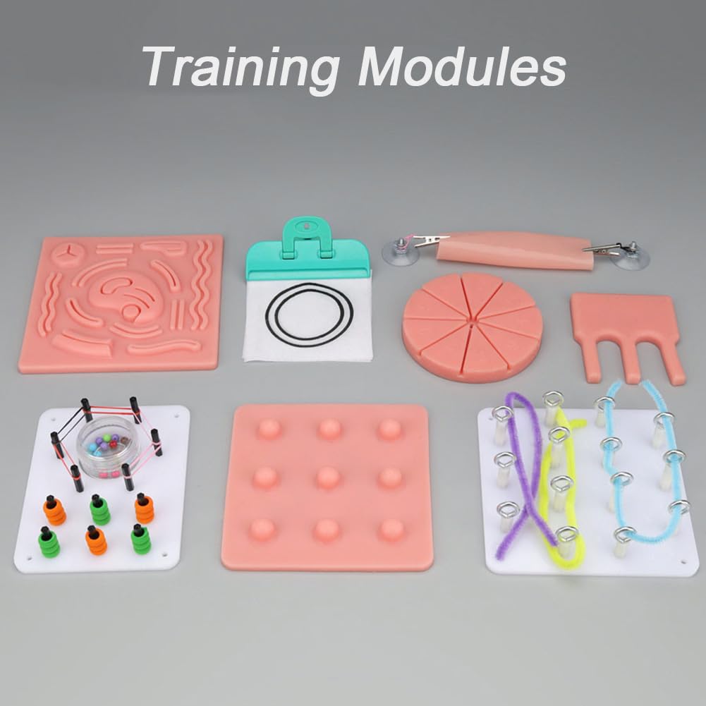 DRXRD Laparoscopia Kit Chirurgia Laparoscopico Simulatore Trainer con Luz & Cámara & 4 Strumenti di Formazione & 10 Moduli di Addestramento per l'insegnamento del Trainer Chirurgico 0°