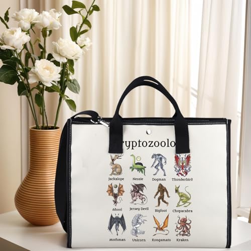GJTIM Cryptozoology Gift Cryptozoology Tote Bag Cryptid Lover Biologist Gift Cryptid Monster Present4