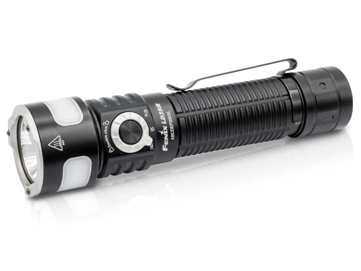 FENIX HM65R-T V2.0 lampa czołowa do biegania, 1600 lumenów, białe światło i ciepła biel, podwójne wiązki, lekki, długi czas pracy do biegania w terenie, ładowanie USB, z wtyczką ścienną (czarna)