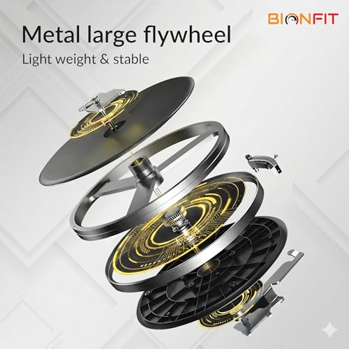 Image of BIONFIT Spin Z13 CycloneX Magnetic Exercise Bike for Home Gym, 170kg User Weight Capacity, Adjustable Resistance Indoor Cycling Bike, Heavy-Duty Spin Bike for Men & Women Fitness with LCD Monitor