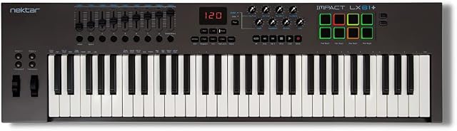 Nektar Impact LX61+ USB MIDI Keyboard Controller with DAW Integration