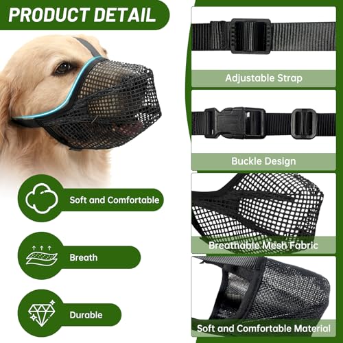 Giftköderschutz Hund Maulkorb Mittlere Hunde Baskerville Maulkorb Maulkorb für Große Hunde Fressschutz Hund Anti Giftköder Maulkorb Für Mittelgroße und Große Verhindert Das Beißen, Kauen Und Bellen