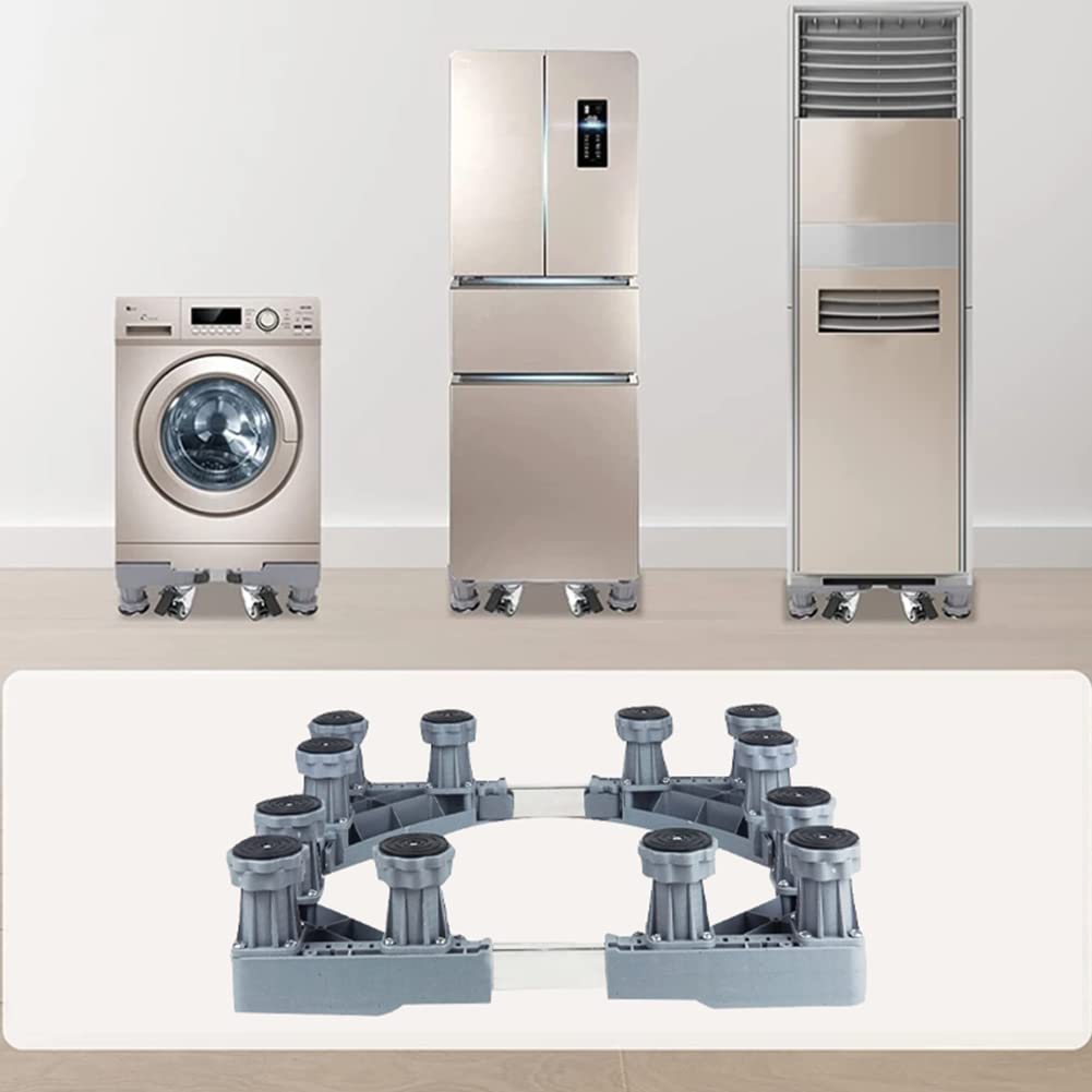 Supporto per lavatrice Base per lavatrice Multifunzione Base di supporto per frigorifero Mobile Universale Base Regolabile per Asciugatrice Frigorifero Accessori da Cucina