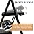 HBTower Step Ladder with Handrails, Folding Step Stool with Attachable Tool Bag & Anti-Slip Wide Pedal for Home Kitchen Pantry Office, Black