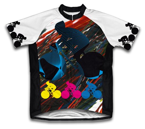 ScudoPro Biker Chaos Short Sleeve Cycling Jersey for Women - Size 3XL