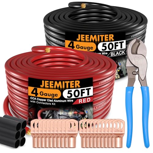 Kit de câblage pour amplificateur 4 AWG pour résoudre les chutes de tension audio et solaire
