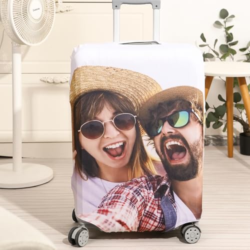 Personalized Travel Luggage Cover Suitcase Protector for Suitcase Waterproof Dustproof Anti-scratch Travel Suitcase Covers Case for Wheeled Luggage Fit for 18-32inch Luggage (Size S)4