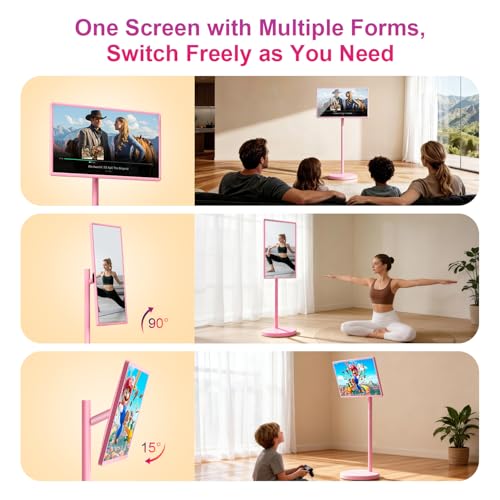 Image of VLH Smart Portable TV on Wheels | 32 Inch Touchscreen Rolling TV | EDLA-Certified Android 15 OS | 38400mAh Battery Powered | 8GB RAM + 128GB Storage | 10-12H Playtime | Voice Remote Control | EDLA-Certified Android 15 OS,38400mAh Battery Powered,8GB RAM + 128GB Storage,10-12H Playtime,Voice Remote Control