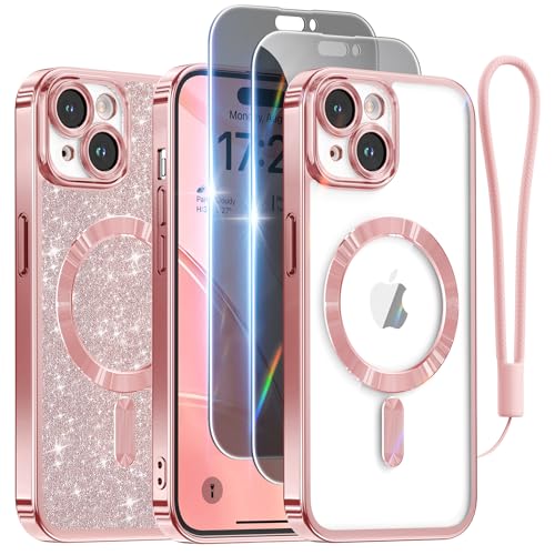 Coque iPhone 15 compatible MagSafe robuste avec protection d'objectif surélevée
