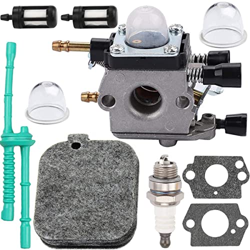 ZAMDOE C1Q-S68G Carburateur pour Stihl BG45 BG46 BG55 BG65 BG85 SH55 SH85 souffleuse à Feuilles C1Q-S68 4229 120 0606 Carburateur, Kit de Mise au Point avec...