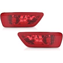 ALLGOOD LED Rear Bumper Fog Tail Brake Lights Left and Right Fit Jeep Compass 2011-2016,Fit Jeep Grand Cherokee 2011-2021 not fit Jeep Cherokee,Fit Dodge Journey 2012-2020 57010716AC, 57010717AC
