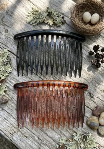 Image of ASPIRE-T Side Comb Side Hairpins Hair Clips Jooda Pins Bridal Hair Comb Clips French for Hair Acrylic Plastic Hair Accessories For Women And Girls (Half Comb 01)
