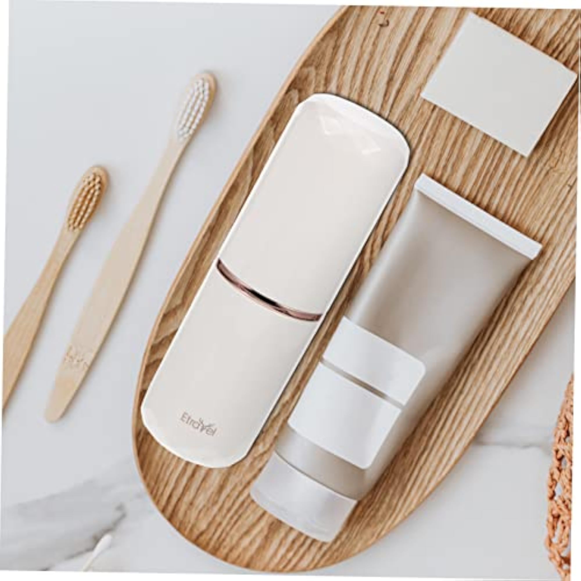 3pcs Box Travel Wash Cup Set, White
