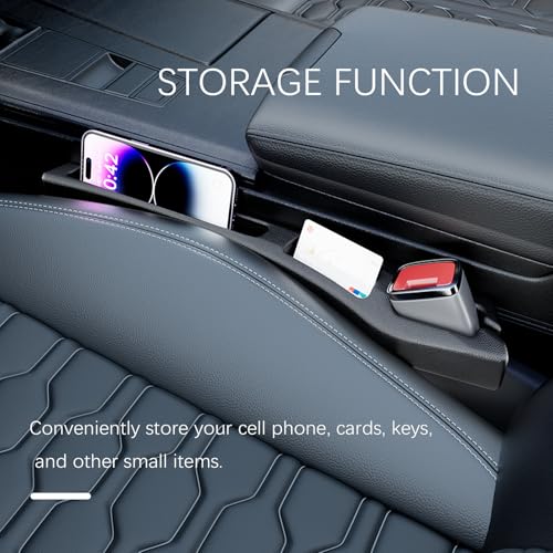 image for YGDMD 2PCS Car Seat Gap Filler Organizer,2 in 1 Car Gap Filler with Fi