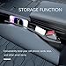 YGDMD 2PCS Car Seat Gap Filler Organizer,2 in 1 Car Gap Filler with Fill and Storage Function for Storing Phones Keys Cards,Universal Multifunctional No Drop Seat Guard for Cars (Beige)