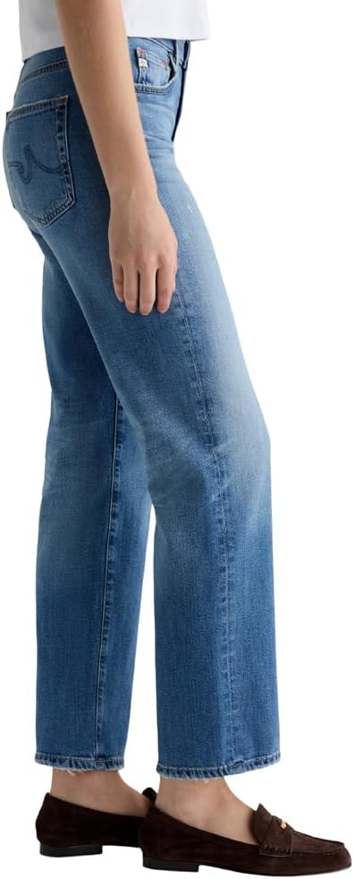 AG Womens Brinley Mid Rise Straight