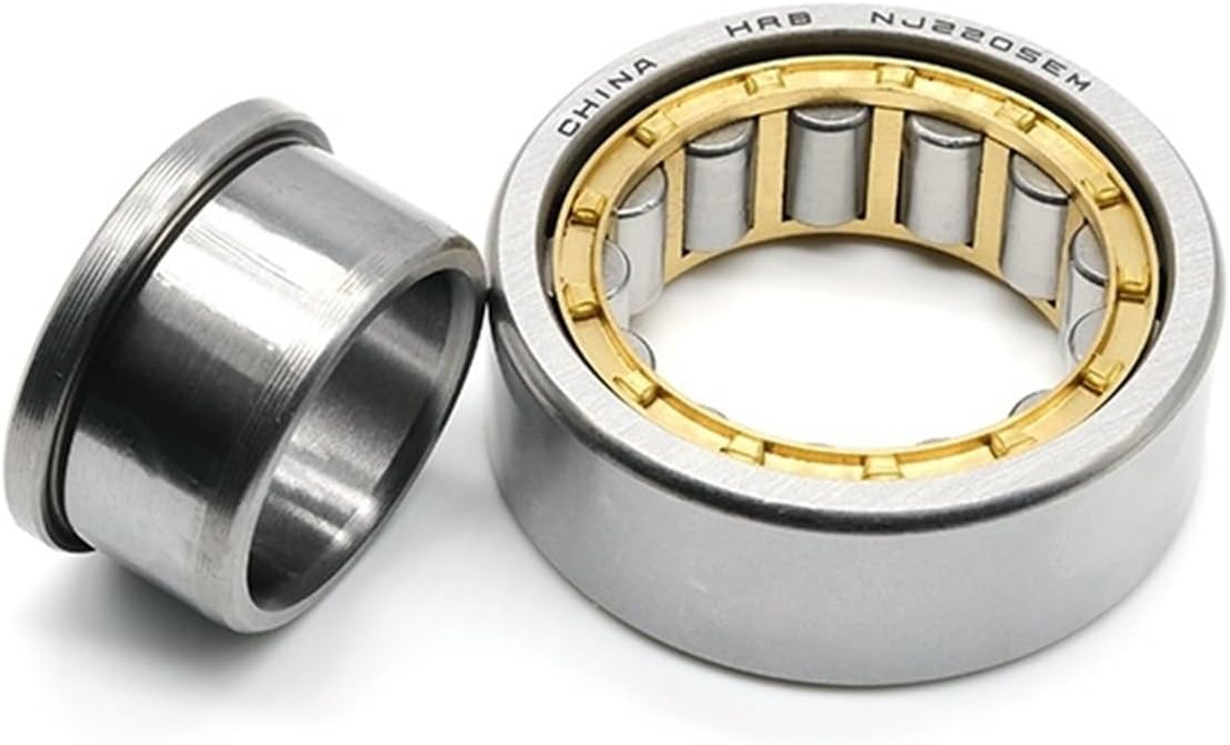Corrosion NJ2205EM Bearings (1PC) 25x52x18 MM Cylindrical Roller Bearings Single Row Brass Cage for Motorcycles