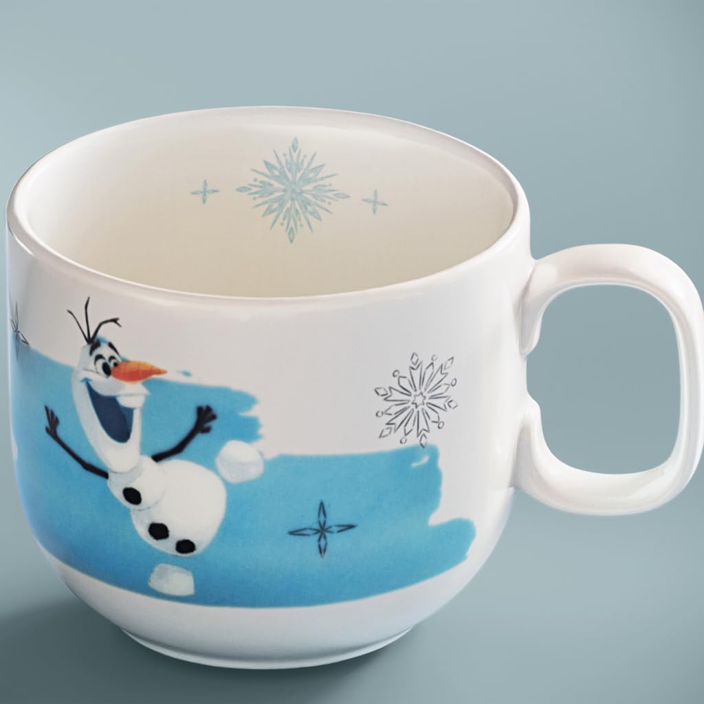 Villeroy & Boch - Disney Frozen Kinderbecher klein mit Henkel 6er Set, 170 ml, Spülmaschinenfest, Mikrowellensicher, Tasse für Kinder Disney Olaf, Becher, Premium Porzellan