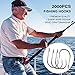 HETH 2000pcs Fishing Worm Hooks High Carbon Steel Wide Gap Offset Fishing Hook Set for Saltwater and Freshwater with 10 Sizes
