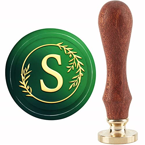 Sceau de cire en laiton couronne vintage gravure 30 mm