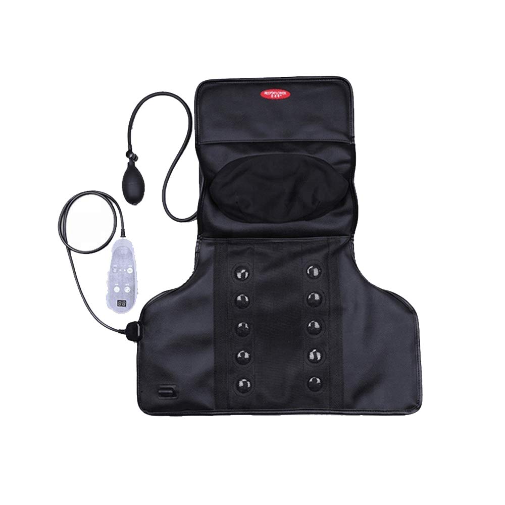 Cuscino massaggio risCaldato spalla e collo, cuscino massaggio riscaldamento (7 modi + 3 velocità + 10 magneti),Black,Intelligent