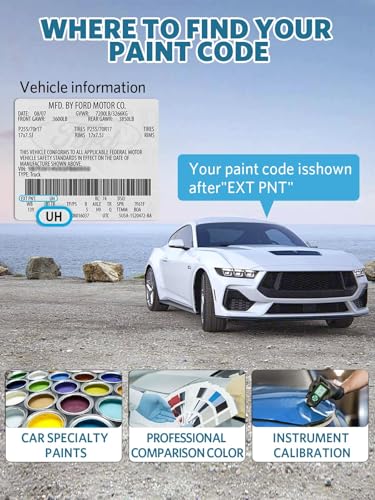 Image of Magnetic Metallic(J7) Touch Up Paint for Ford, Car Paint Scratch Repair Remover Pen Color Exact Match, Quick and Easy Fix Automotive Chips and Nicks Scuff