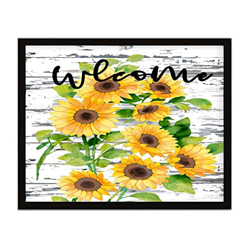 Plaque rustique en bois Welcome pour habiller un mur vide avec elegance et charme