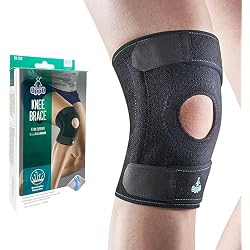 OPPO RK102 Adjustable Knee Brace with Stays – Breathable Neoprene Support for Knee Injury Recovery & Arthritis Pain Relief – For Running, Hiking, Workout, Tennis – One Size for Men & Women (1 Pack)