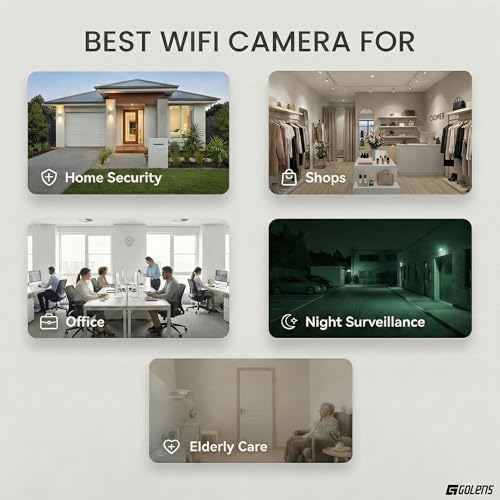 Image of Golens WC10K 1296P WiFi Bulb Security Camera, 360 PTZ, AI Human Detection & Auto Tracking, Full Color Night Vision, 5X Zoom, Two-Way Audio, Motion Alerts, E27 Bulb CCTV Camera