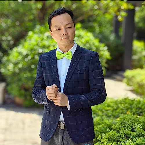 Image of Bow Tie for Men & Boys, Pre-Tied Bowtie Adjustable 9-18in, for Formal Tuxedo, Prom Party, Wedding