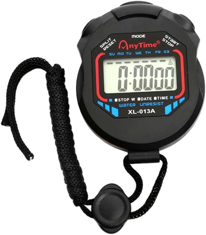 Stopwatch, Sports Digital Time Timer, High Precision, Stopwatch, Intermittent Training Timer, Large Screen, Easy to Read Stopwatch, Multifunctional, Study Timer, Rainproof Tip, Athletics, Racing, Swimming, Morning Running style1