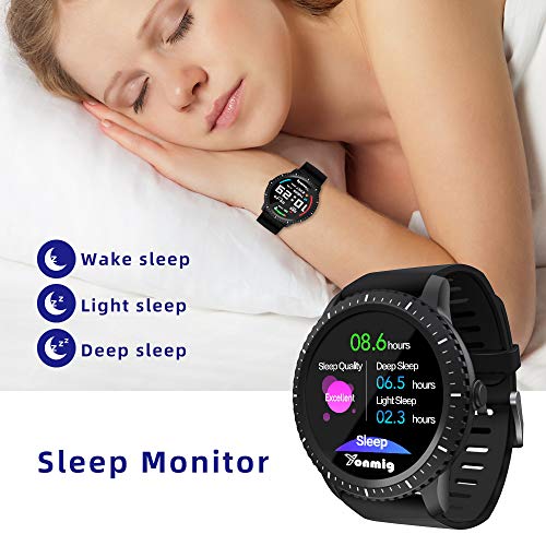 Reloj Inteligente, YONMIG Smartwatch con Pulsómetro, Monitor de ...