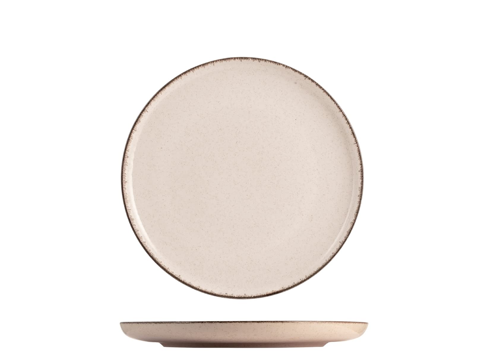 H & H Service de table 12 pièces Pearl Porcelaine Ivoire Service complet pour table élégante – Assiettes et accessoires résistants et fins