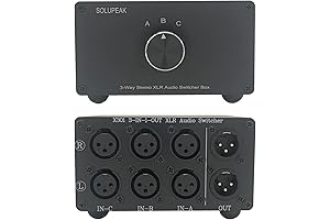 3-Way XLR Stereo Audio Switch Box: Your Go-To Audio Control Hub