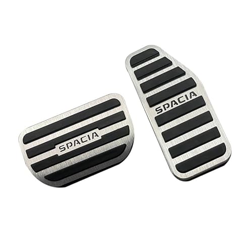 TADOKAPATU スズキ 新型 スペーシア スペーシア カスタム MK54S MK94S 専用 ペダルカバー ブレーキアクセルカバー 安全運転 取付説明書付き 内装パーツ アルミ合金とゴム製 2PCS Spacia Spacia Custom 2023