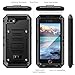 Ricele iPhone 7 Case Waterproof with Built-in Screen Full Body Protection, Shockproof Heavy Duty Hybrid Tough Rugged Armor Metal Phone Case for Outdoor