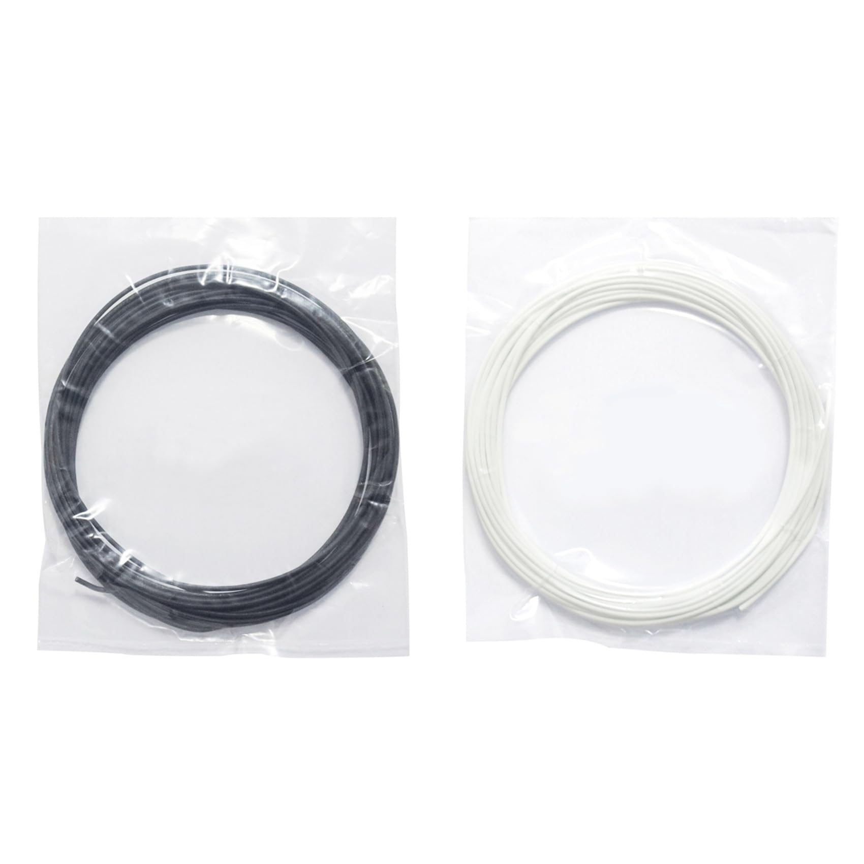 2 Pcs 5M Pcl 1.75mm Filament Low Temperature 3D Printing Pen Supplies for 3D Printer/3D Printer Pen(Black & White)