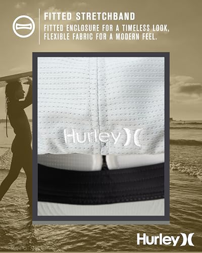 Image of Hurley Men's Baseball Cap - Lightweight Curved Bill H2O Dri Fitted Caps for Men